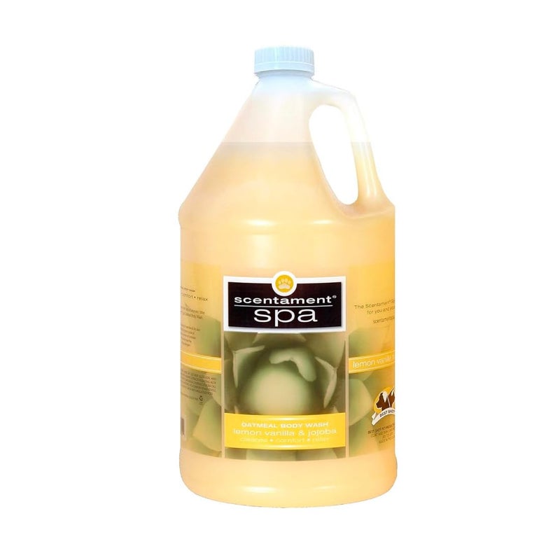 Best Shot Scentament Spa Oatmeal Body Wash, Lemon Vanilla, 1 Gallon - Image 1